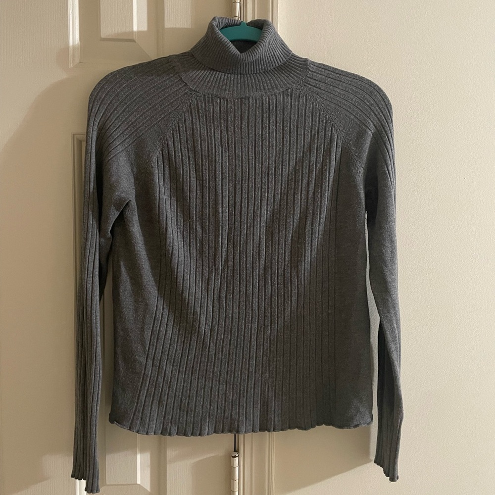 Zara Knit Gray Turtleneck